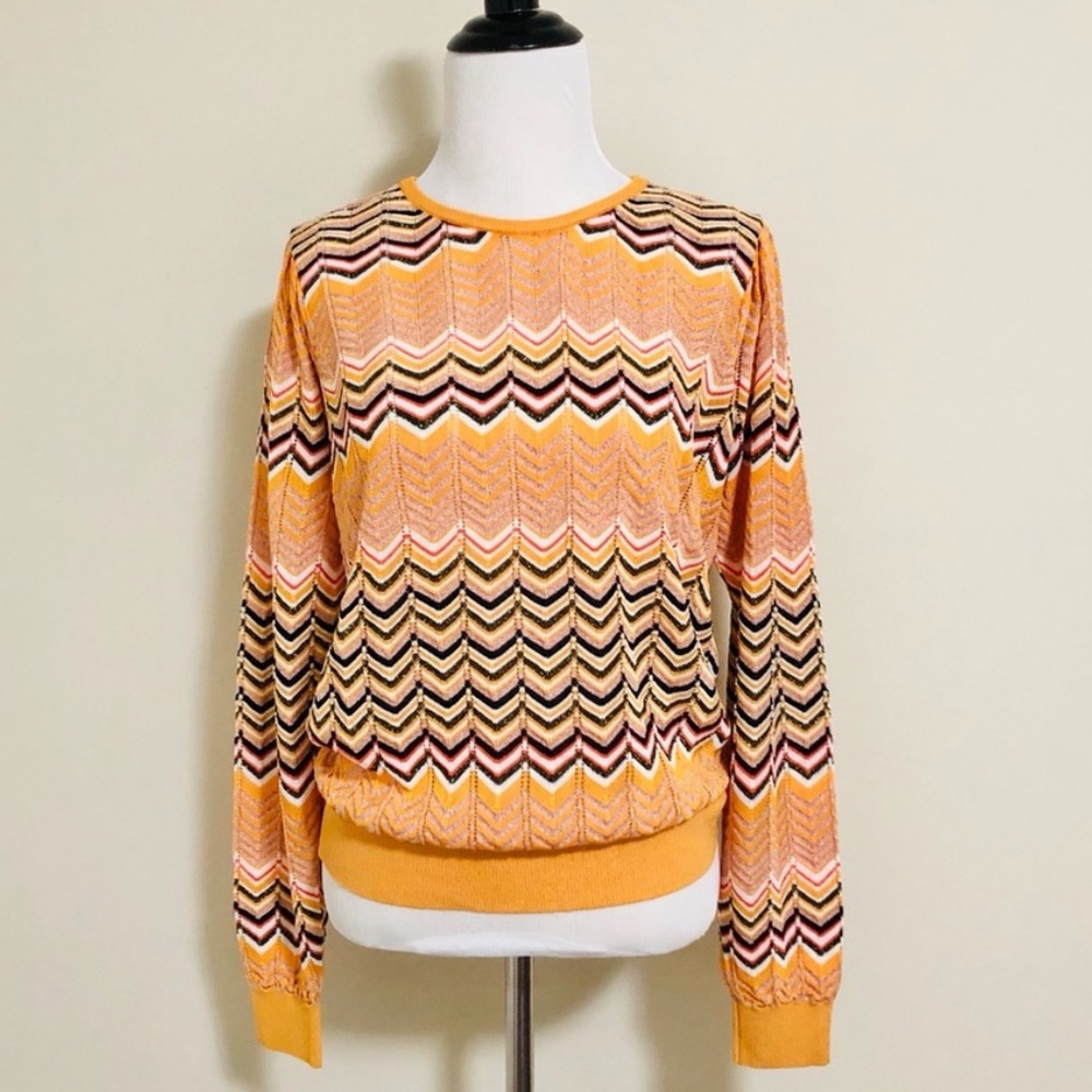 MAJE ZIG ZAG SWEATER